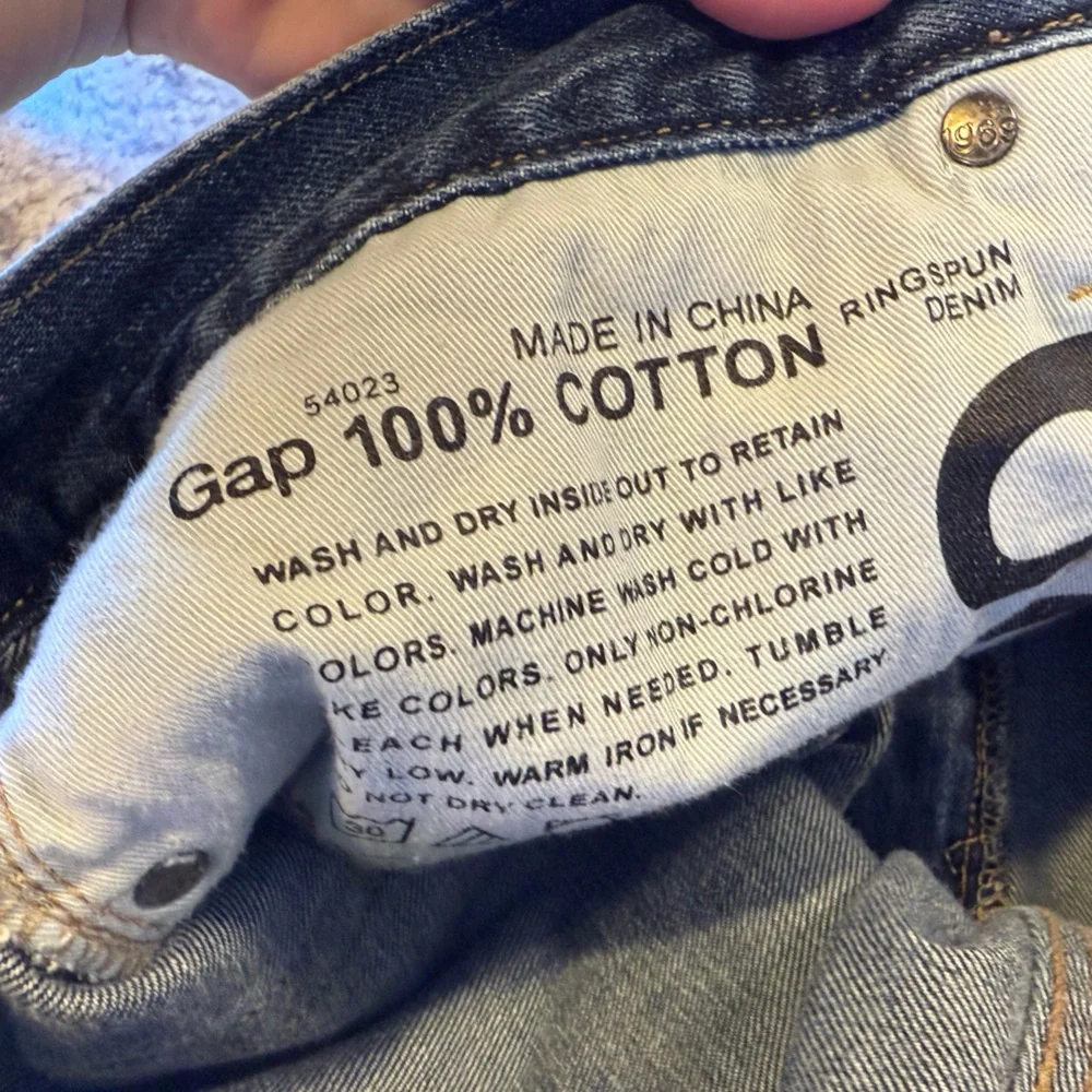Gap Jeans men’s 38x30 blue Relaxed Straight Ringspun baggy cotton Y2K 1969 Vtg